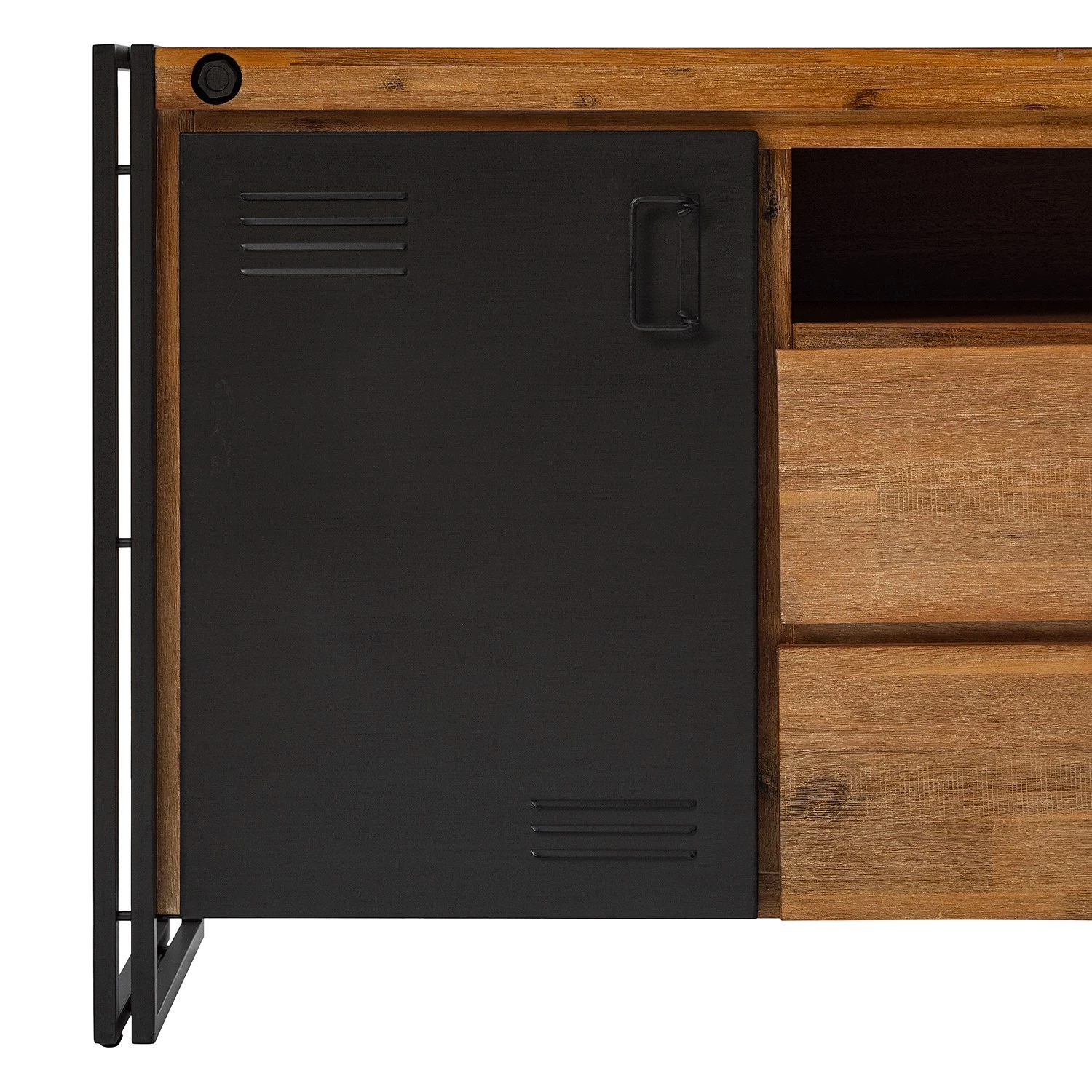 Ars manufacti Buffet Manchester V - Acacia massif / Métal - Acacia / Anthracite 10 Ars manufacti Buffet Manchester V - Acacia massif / Métal - Acacia / Anthracite – Image 8