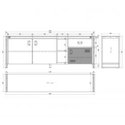 Ars manufacti Buffet Manchester VI - Acacia massif / Métal - Acacia / Anthracite 31 Ars manufacti Buffet Manchester VI - Acacia massif / Métal - Acacia / Anthracite -France Enfilades Soldes 2022 1000210964 200807 14060500029 SKETCH DETAILS P000000001000210964 sketch