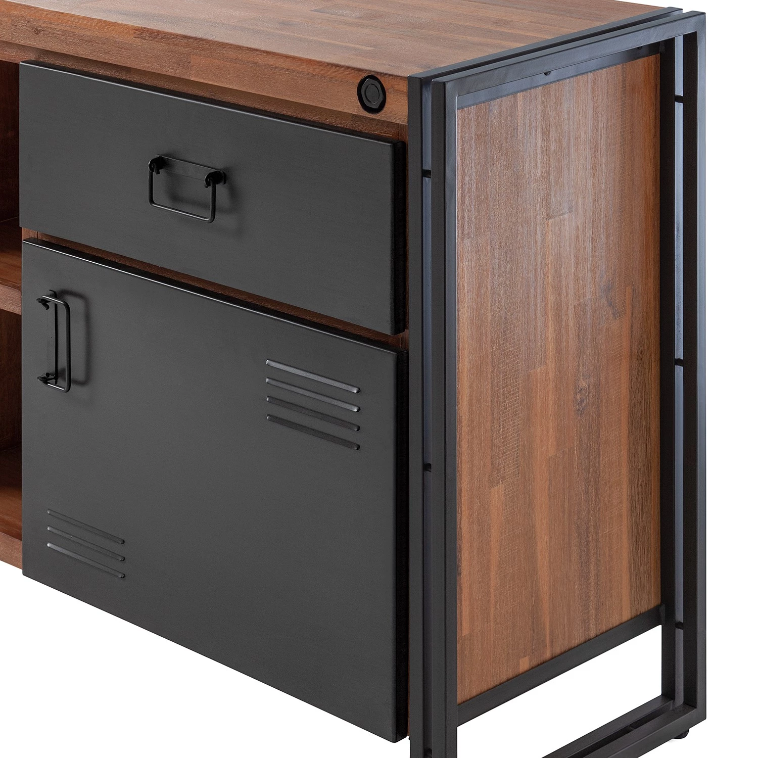 Ars manufacti Buffet Manchester VI - Acacia massif / Métal - Acacia / Anthracite 11 Ars manufacti Buffet Manchester VI - Acacia massif / Métal - Acacia / Anthracite – Image 9