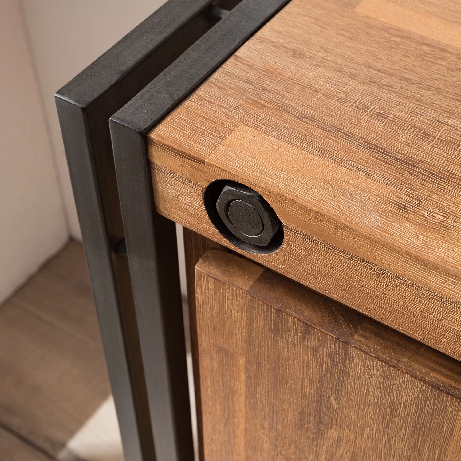 Ars manufacti Buffet Manchester VI - Acacia massif / Métal - Acacia / Anthracite 16 Ars manufacti Buffet Manchester VI - Acacia massif / Métal - Acacia / Anthracite – Image 14