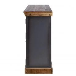 Ars manufacti Buffet Hunter II - Manguier massif / Métal - Manguier / Gris bleu -France Enfilades Soldes 2022 1000211063 210127 06295800016 DETAILS P000000001000211063