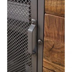 Ars manufacti Buffet Hunter II - Manguier massif / Métal - Manguier / Gris bleu -France Enfilades Soldes 2022 1000211063 210219 10173600004 DETAILS P000000001000211063