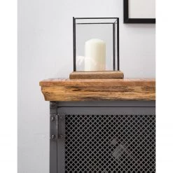 Ars manufacti Buffet Hunter II - Manguier massif / Métal - Manguier / Gris bleu -France Enfilades Soldes 2022 1000211063 210219 10173800005 DETAILS P000000001000211063