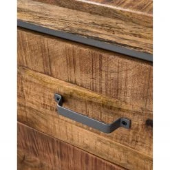 Ars manufacti Buffet Hunter II - Manguier massif / Métal - Manguier / Gris bleu -France Enfilades Soldes 2022 1000211063 210219 10174000007 DETAILS P000000001000211063