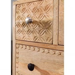 Red Living Buffet Latta - Manguier massif / Métal - Manguier / Noir -France Enfilades Soldes 2022 1000211455 220316 030 DETAILS P000000001000211455