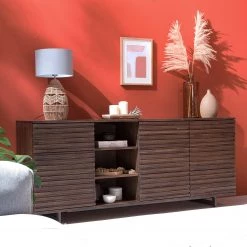 Studio Copenhagen Buffet Kirley III - Acacia massif - Acacia foncé -France Enfilades Soldes 2022 1000218057 210420 08100100002 MOOD DETAILS P000000001000218057 mood