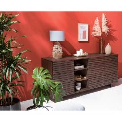 Studio Copenhagen Buffet Kirley III - Acacia massif - Acacia foncé -France Enfilades Soldes 2022 1000218057 210420 08100300004 MOOD DETAILS P000000001000218057 mood