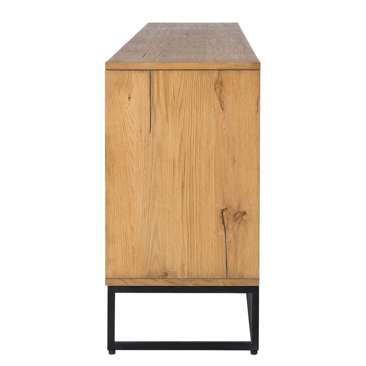 Studio Copenhagen Buffet Flox II - Placage en bois véritable / Métal -Chêne / Noir 7 Studio Copenhagen Buffet Flox II - Placage en bois véritable / Métal -Chêne / Noir – Image 5