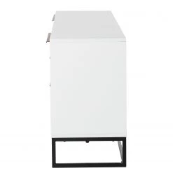 Fredriks Meuble TV White Hall I - Blanc mat / Noir 23 Fredriks Meuble TV White Hall I - Blanc mat / Noir -France Enfilades Soldes 2022 1000218366 210311 10575200003 DETAILS P000000001000218366