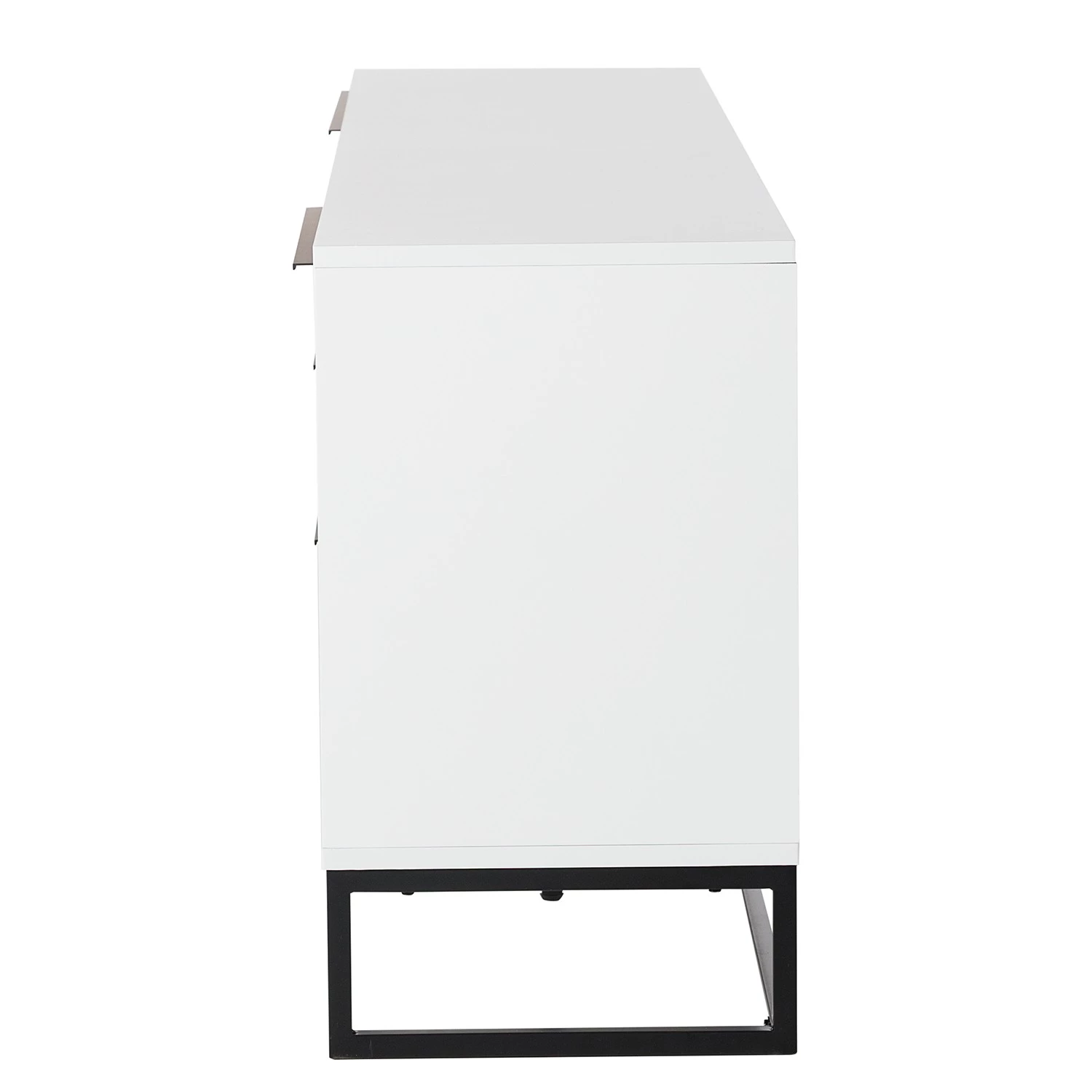 Fredriks Meuble TV White Hall I - Blanc mat / Noir 6 Fredriks Meuble TV White Hall I - Blanc mat / Noir – Image 4