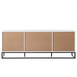 Fredriks Meuble TV White Hall I - Blanc mat / Noir 24 Fredriks Meuble TV White Hall I - Blanc mat / Noir -France Enfilades Soldes 2022 1000218366 210311 10575300004 DETAILS P000000001000218366