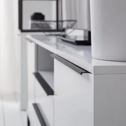 Fredriks Meuble TV White Hall I - Blanc mat / Noir 36 Fredriks Meuble TV White Hall I - Blanc mat / Noir -France Enfilades Soldes 2022 1000218366 210316 08060100008 DETAILS P000000001000218366