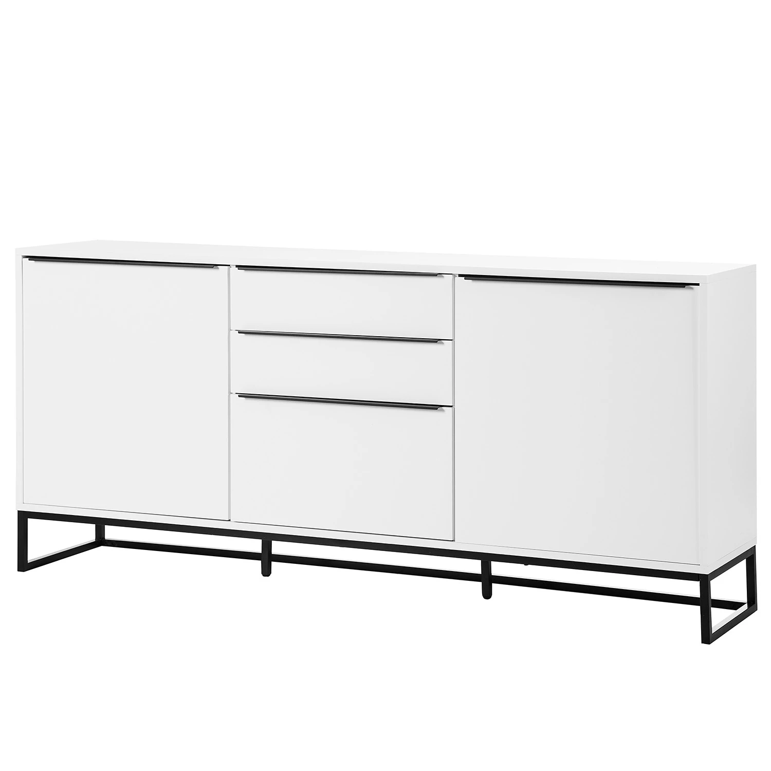 Fredriks Buffet White Hall II - Blanc mat / Noir 3 Fredriks Buffet White Hall II - Blanc mat / Noir