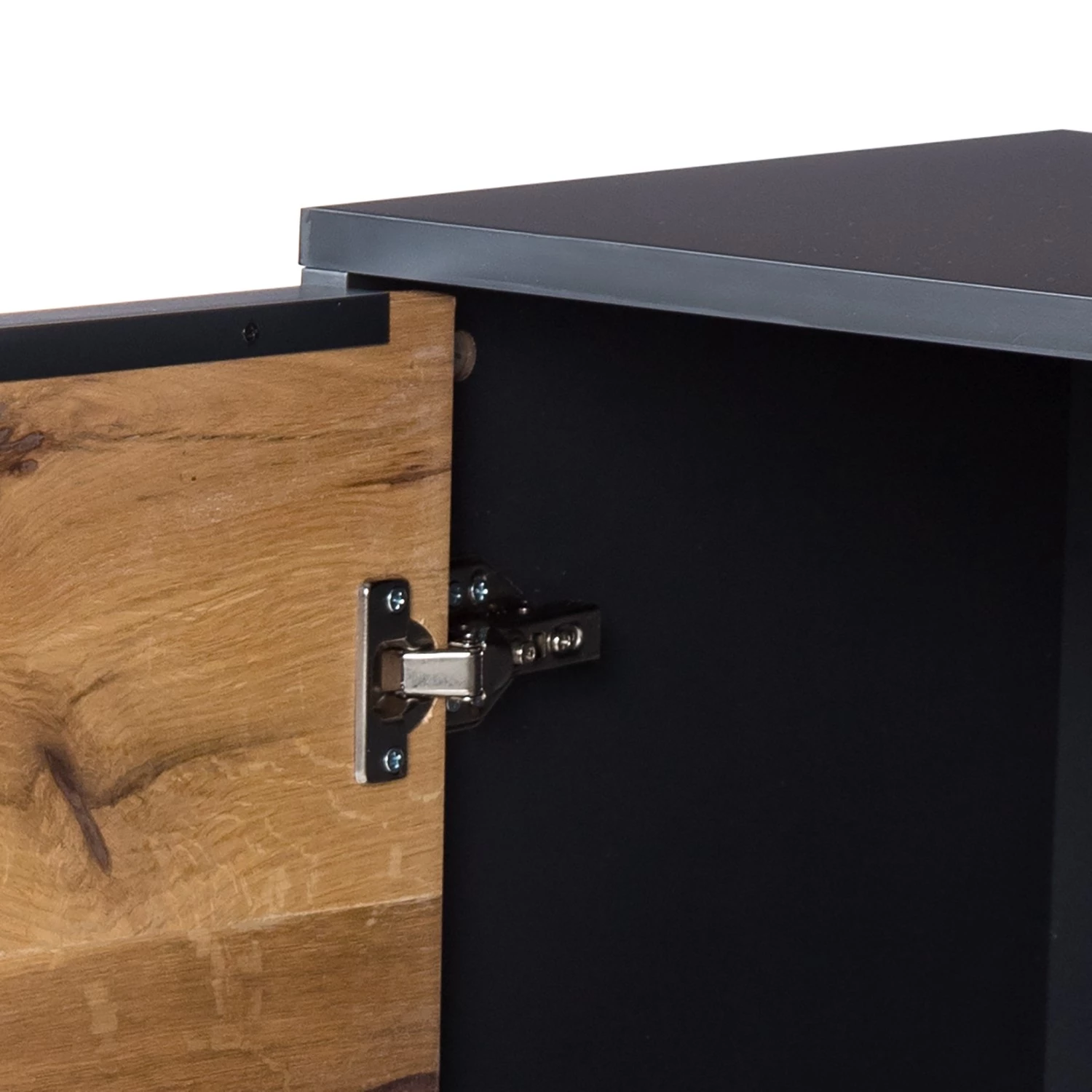 Red Living Buffet Barview I - Placage en chêne - Chêne / Anthracite 21 Red Living Buffet Barview I - Placage en chêne - Chêne / Anthracite – Image 19