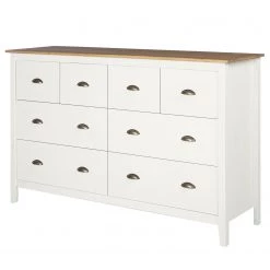 Maison Belfort Buffet Rivery II - Pin massif - Blanc