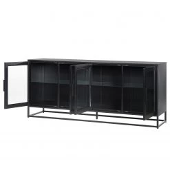 Ars manufacti Buffet Kayys - Verre / Métal - Noir -France Enfilades Soldes 2022 1000219025 210330 15112500026 DETAILS P000000001000219025