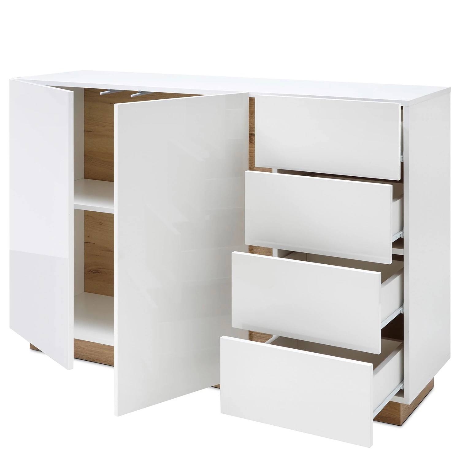 Loftscape Buffet Cailla III - Blanc brillant 7 Loftscape Buffet Cailla III - Blanc brillant – Image 5