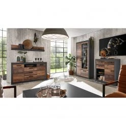 Red Living Buffet Buzan - Imitation bois recyclé / Anthracite -France Enfilades Soldes 2022 1000223919 200828 15453400093 MOOD DETAILS P000000001000223919 mood