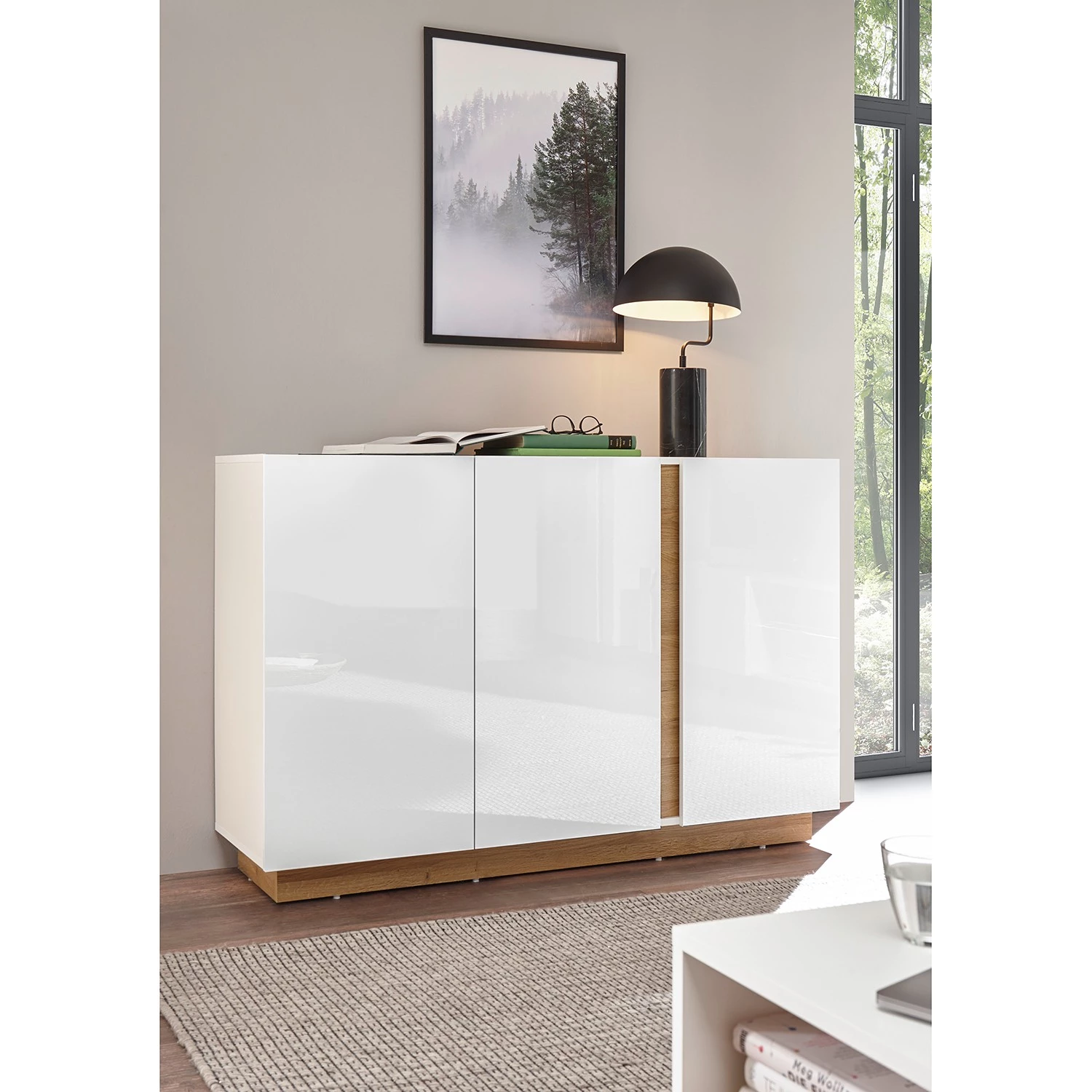 Loftscape Buffet Cailla II - Blanc brillant 4 Loftscape Buffet Cailla II - Blanc brillant – Image 2