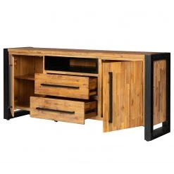 Ars manufacti Buffet Urban Industry I - Partiellement en acacia massif / Métal - Acacia / Noir -France Enfilades Soldes 2022 1000224201 210908 15541900004 DETAILS P000000001000224201
