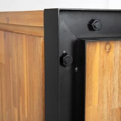 Ars manufacti Buffet Urban Industry I - Partiellement en acacia massif / Métal - Acacia / Noir -France Enfilades Soldes 2022 1000224201 210908 15541900007 DETAILS P000000001000224201