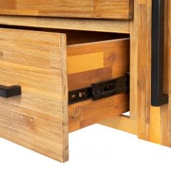 Ars manufacti Buffet Urban Industry I - Partiellement en acacia massif / Métal - Acacia / Noir -France Enfilades Soldes 2022 1000224201 210908 15541900008 DETAILS P000000001000224201