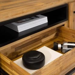 Ars manufacti Buffet Urban Industry I - Partiellement en acacia massif / Métal - Acacia / Noir -France Enfilades Soldes 2022 1000224201 220118 132848000037 DETAILS P000000001000224201