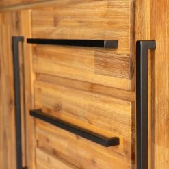 Ars manufacti Buffet Urban Industry II - Partiellement en acacia massif / Métal - Acacia / Noir -France Enfilades Soldes 2022 1000224223 210908 15542100042 DETAILS P000000001000224223