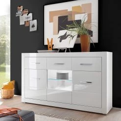 Loftscape Buffet Bricktown I - Blanc brillant / Blanc mat -France Enfilades Soldes 2022 1000224389 200904 12213000052 MOOD DETAILS P000000001000224389 mood
