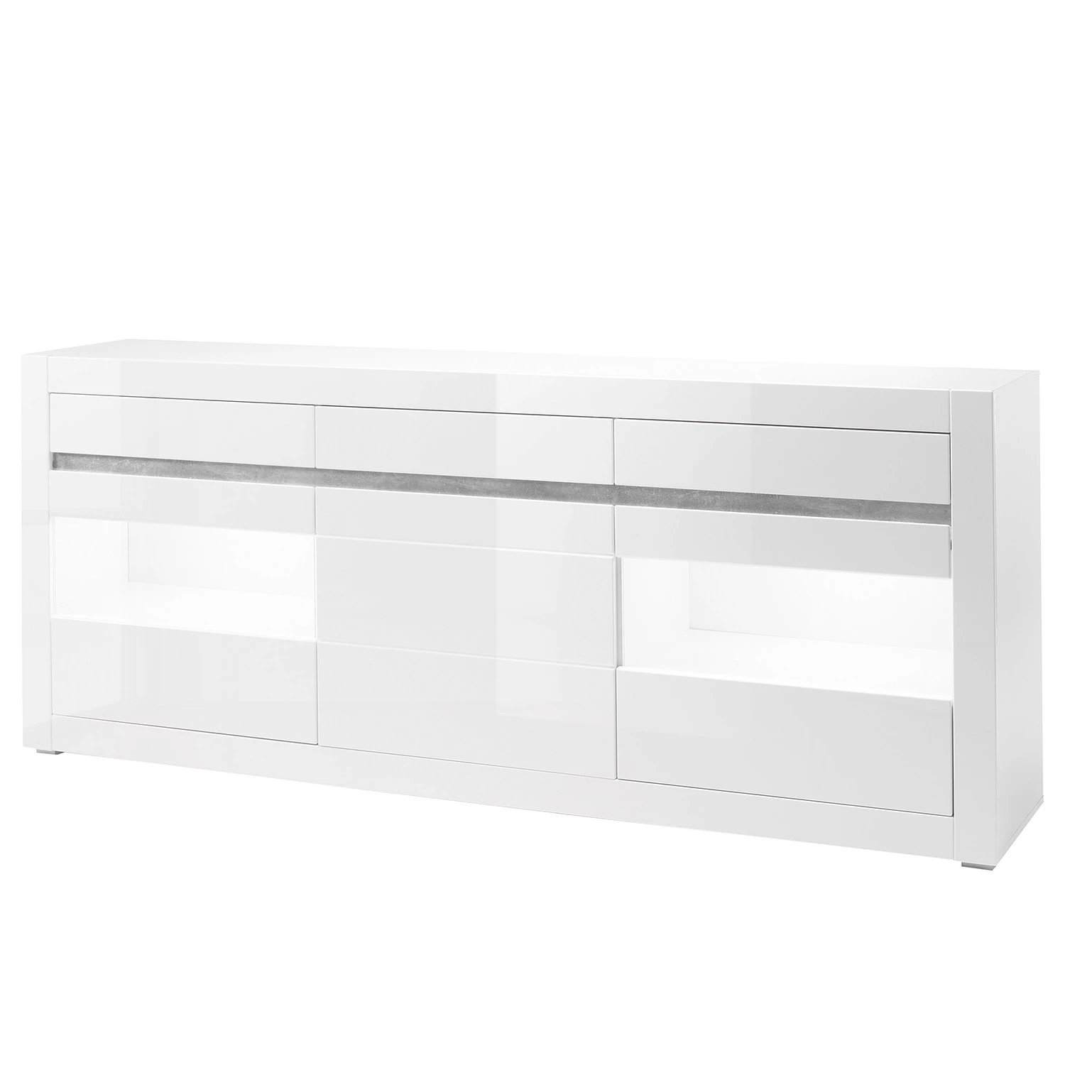 Loftscape Buffet Cape Ann II - Blanc brillant / Blanc mat 3 Loftscape Buffet Cape Ann II - Blanc brillant / Blanc mat