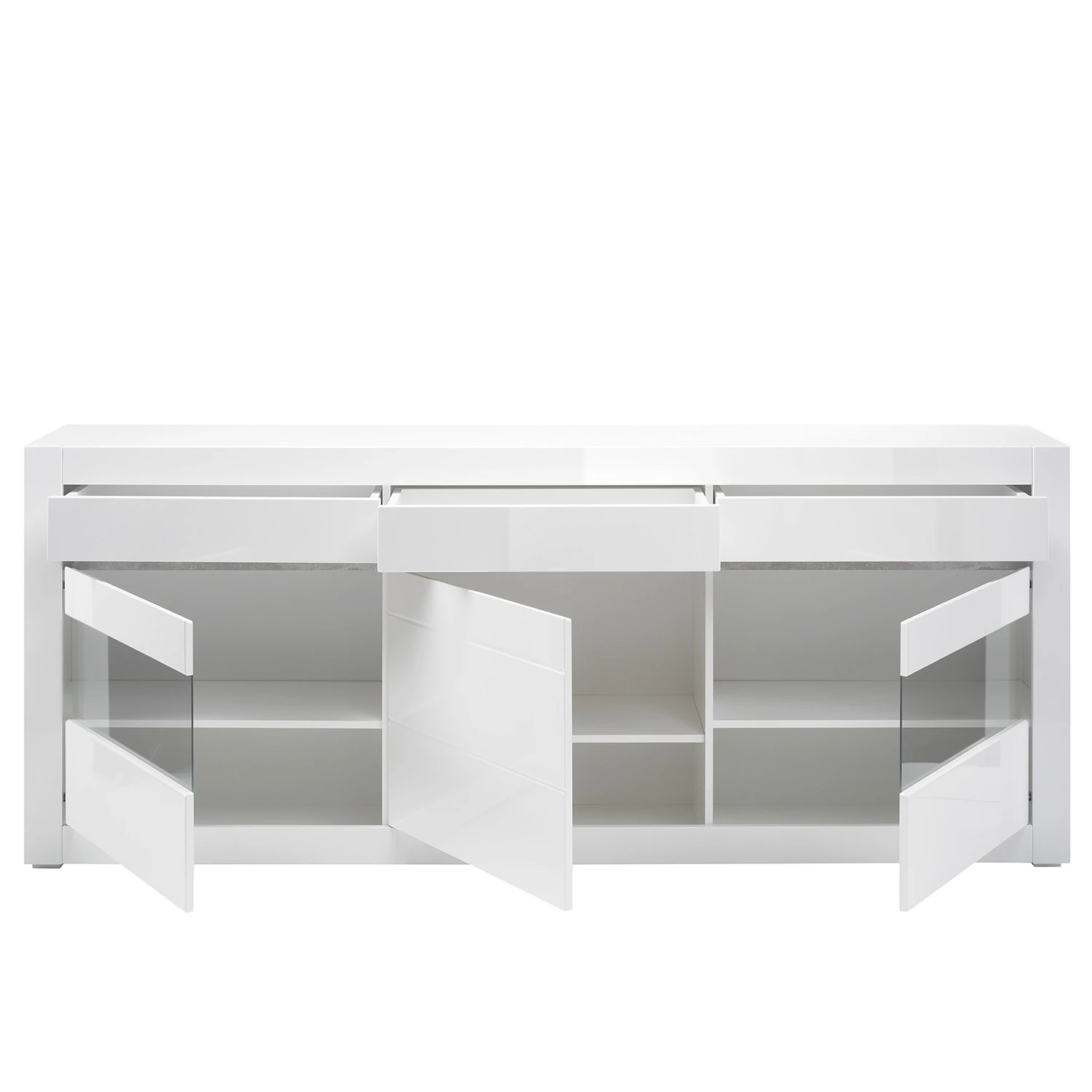 Loftscape Buffet Cape Ann II - Blanc brillant / Blanc mat 6 Loftscape Buffet Cape Ann II - Blanc brillant / Blanc mat – Image 4