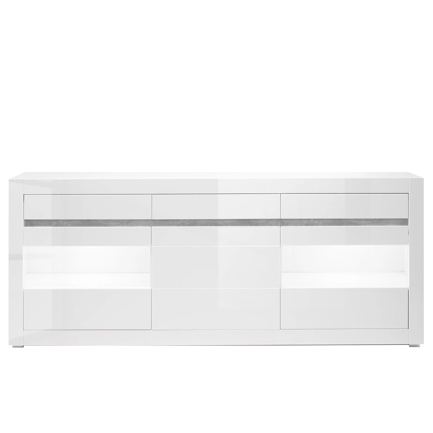 Loftscape Buffet Cape Ann II - Blanc brillant / Blanc mat 7 Loftscape Buffet Cape Ann II - Blanc brillant / Blanc mat – Image 5