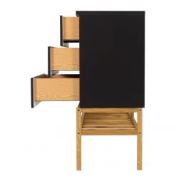 Tenzo Buffet Scoop - Partiellement en chêne massif - Noir -France Enfilades Soldes 2022 1000226393 201006 12073900144 DETAILS P000000001000226393