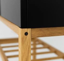 Tenzo Buffet Scoop - Partiellement en chêne massif - Noir -France Enfilades Soldes 2022 1000226393 201006 12073900146 DETAILS P000000001000226393