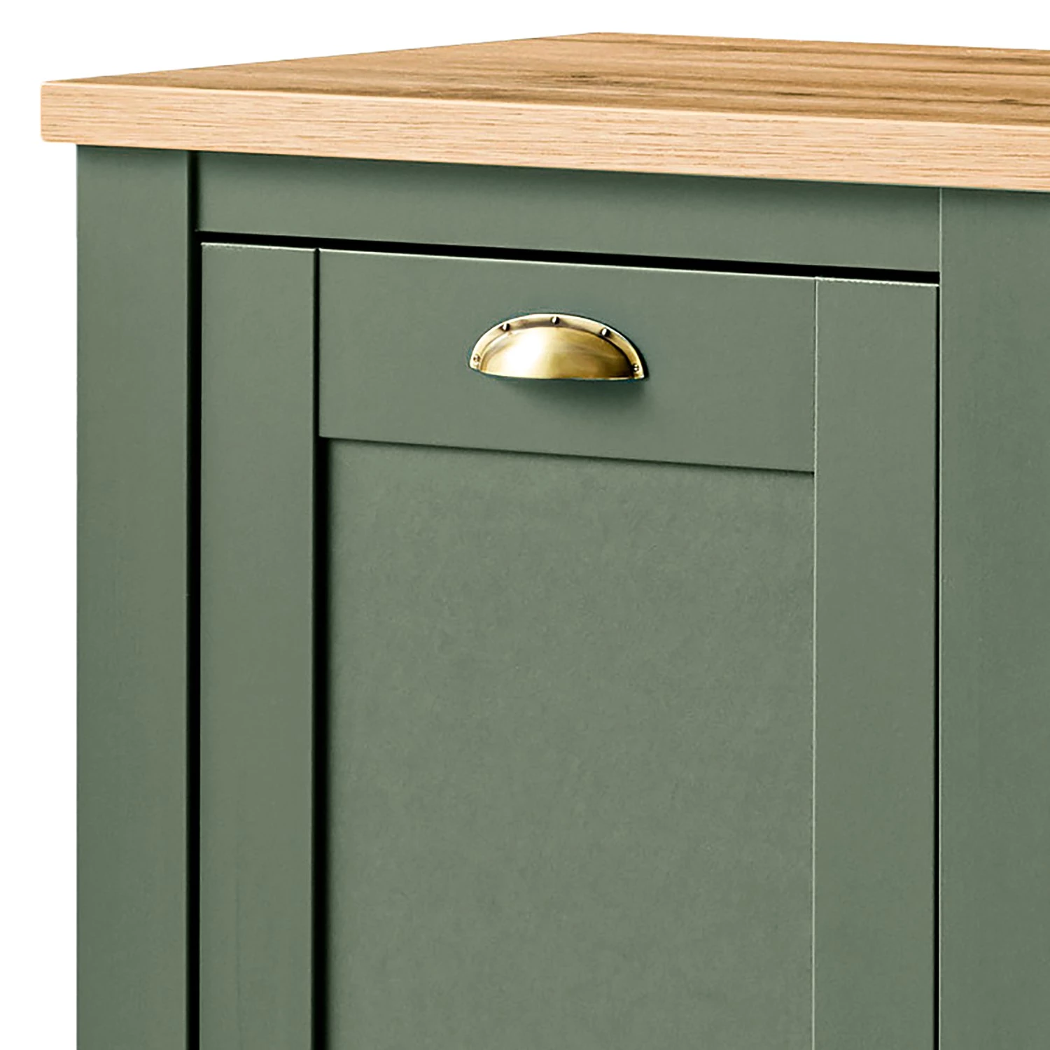 Norrwood Buffet Cardet - Vert mousse / Imitation chêne de Wotan 10 Norrwood Buffet Cardet - Vert mousse / Imitation chêne de Wotan – Image 8