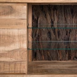 Ars Natura Buffet Roody - Avec éclairage - Acacia massif / Métal - Acacia / Noir -France Enfilades Soldes 2022 1000238181 220420 055 DETAILS P000000001000238181