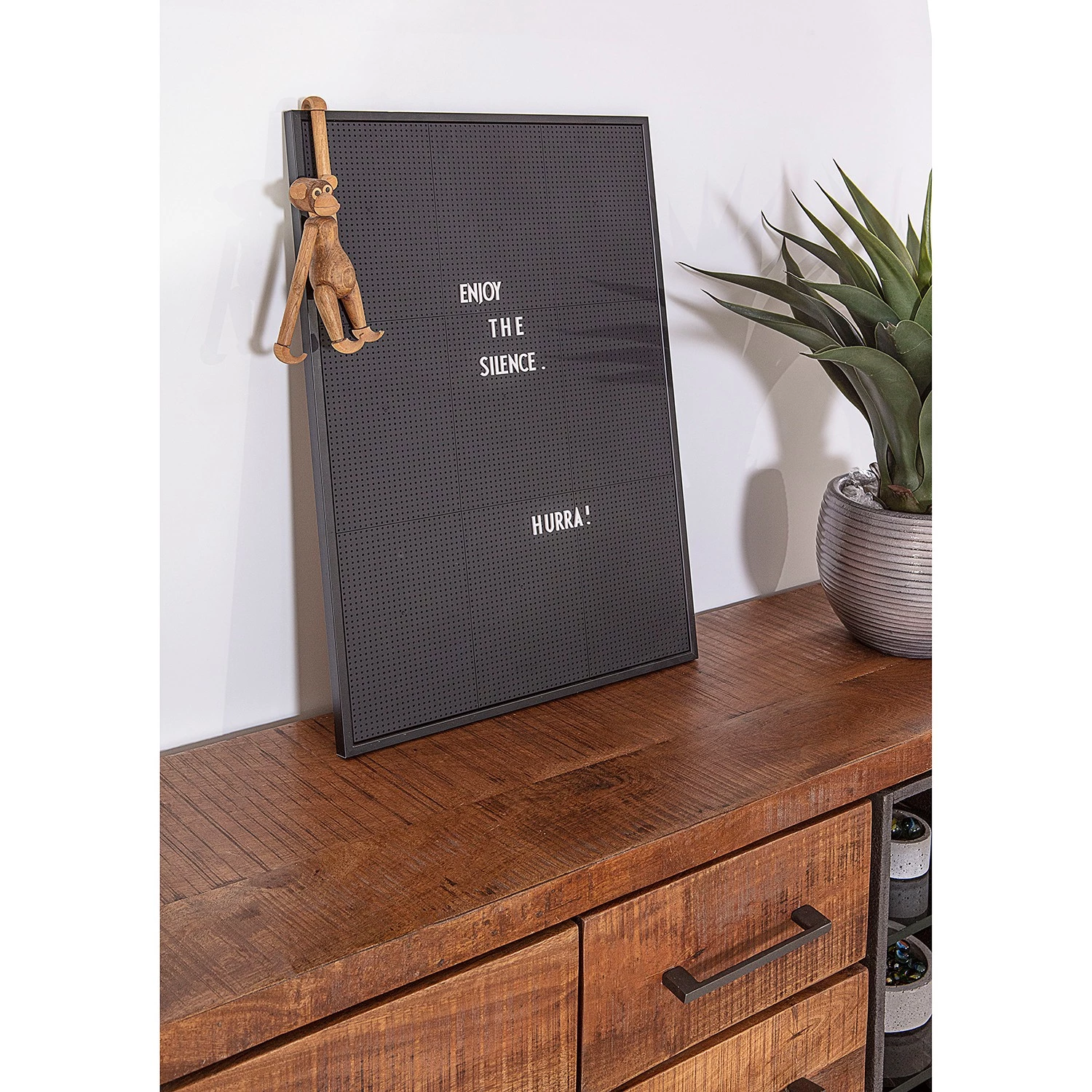 Red Living Buffet Thiery I - Manguier massif / Métal - Manguier marron / Anthracite 6 Red Living Buffet Thiery I - Manguier massif / Métal - Manguier marron / Anthracite – Image 4