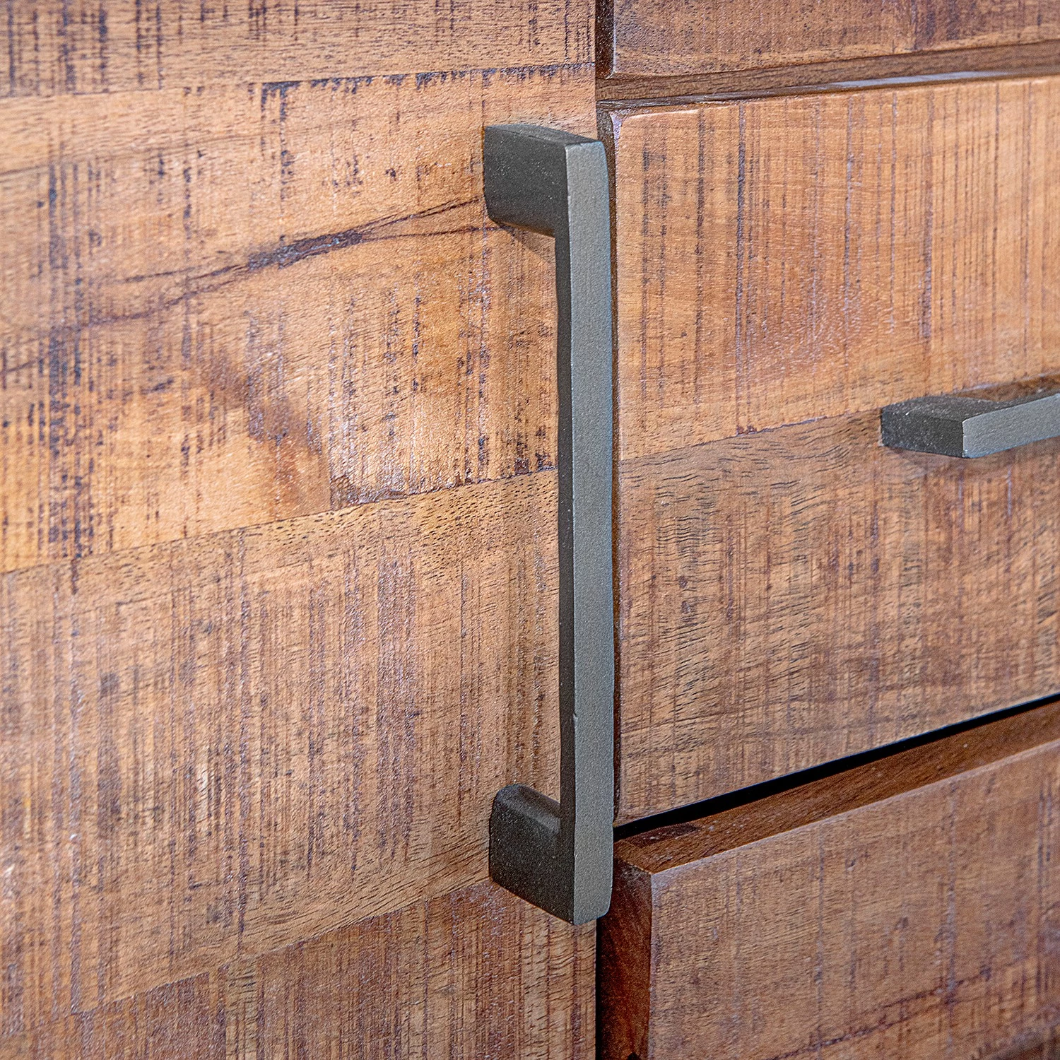 Red Living Buffet Thiery I - Manguier massif / Métal - Manguier marron / Anthracite 8 Red Living Buffet Thiery I - Manguier massif / Métal - Manguier marron / Anthracite – Image 6