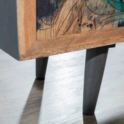 Naturoo Buffet Valbelle - Manguier massif - Manguier / Gris -France Enfilades Soldes 2022 1000240805 210113 13371200039 DETAILS P000000001000240805