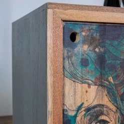 Naturoo Buffet Valbelle - Manguier massif - Manguier / Gris -France Enfilades Soldes 2022 1000240805 210113 13371400040 DETAILS P000000001000240805