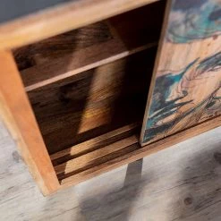 Naturoo Buffet Valbelle - Manguier massif - Manguier / Gris -France Enfilades Soldes 2022 1000240805 210113 13371600041 DETAILS P000000001000240805