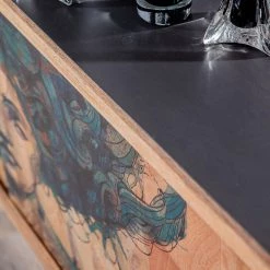 Naturoo Buffet Valbelle - Manguier massif - Manguier / Gris -France Enfilades Soldes 2022 1000240805 210113 13371800042 DETAILS P000000001000240805