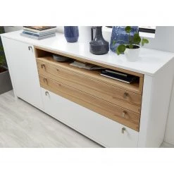 Loftscape Buffet Cordelle - Blanc mat / Chêne sauvage -France Enfilades Soldes 2022 1000249575 210302 14411500055 DETAILS P000000001000249575
