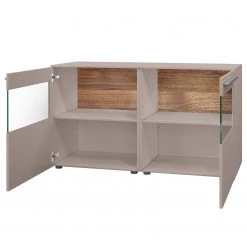 GWINNER Buffet Bellano IV - Placage en bois véritable - Mat fango / Noyer ramageux - Avec éclairage 9 GWINNER Buffet Bellano IV - Placage en bois véritable - Mat fango / Noyer ramageux - Avec éclairage -France Enfilades Soldes 2022 1000254949 210511 10460900234 DETAILS P000000001000254949