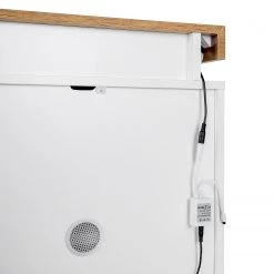 Fredriks Enfilade Namona II - Éclairage inclus - Imitation chêne / Blanc -France Enfilades Soldes 2022 1000255074 220803 065 DETAILS P000000001000255074