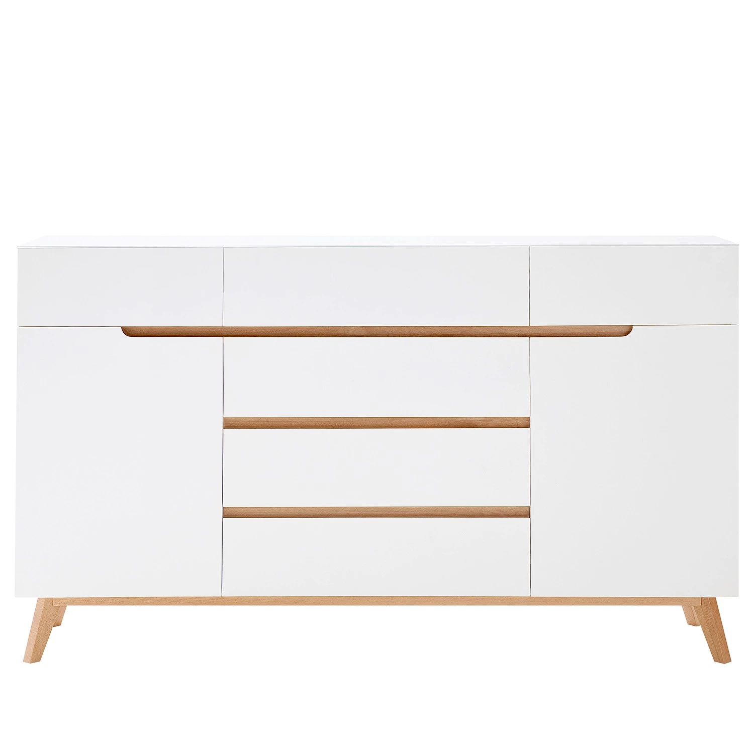 Mørteens Enfilade Tenabo III - Partiellement en chêne massif - Chêne / Blanc 4 Mørteens Enfilade Tenabo III - Partiellement en chêne massif - Chêne / Blanc – Image 2