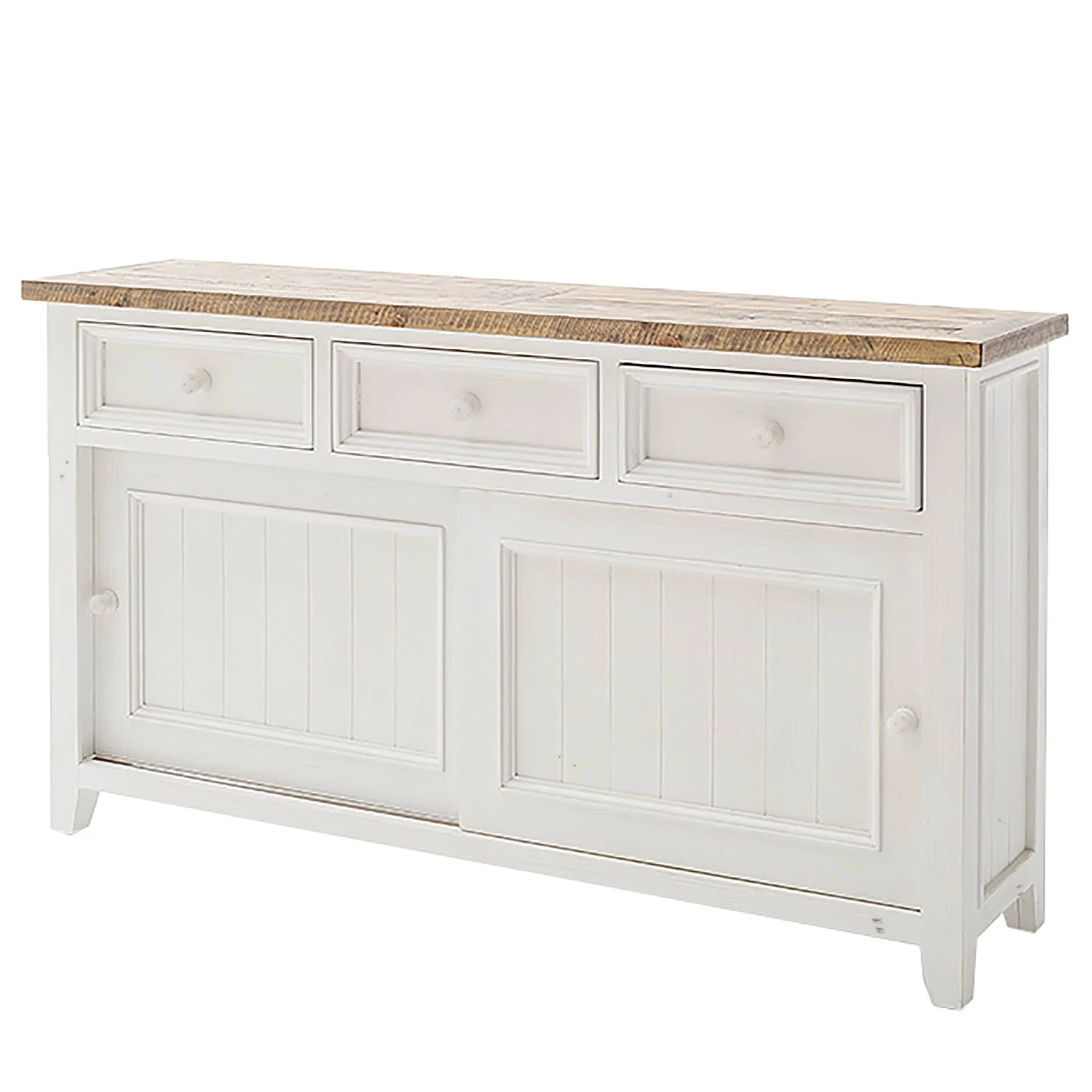 Maison Belfort Buffet Balignton - Pin massif - Pin / Blanc 3 Maison Belfort Buffet Balignton - Pin massif - Pin / Blanc