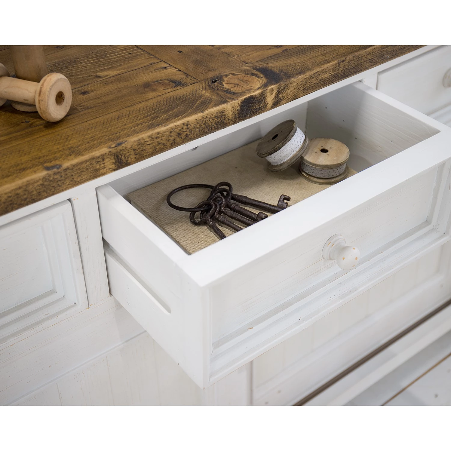 Maison Belfort Buffet Balignton - Pin massif - Pin / Blanc 10 Maison Belfort Buffet Balignton - Pin massif - Pin / Blanc – Image 8