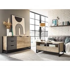 Red Living Commode Cocody II - Imitation chêne Montana / Gris 9 Red Living Commode Cocody II - Imitation chêne Montana / Gris -France Enfilades Soldes 2022 1000261326 210426 09140000052 MOOD DETAILS P000000001000261326 mood