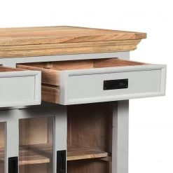 Maison Belfort Buffet Anton - Acacia / Manguier massif - Gris / Manguier 11 Maison Belfort Buffet Anton - Acacia / Manguier massif - Gris / Manguier -France Enfilades Soldes 2022 1000265472 220104 09380600089 DETAILS P000000001000265472